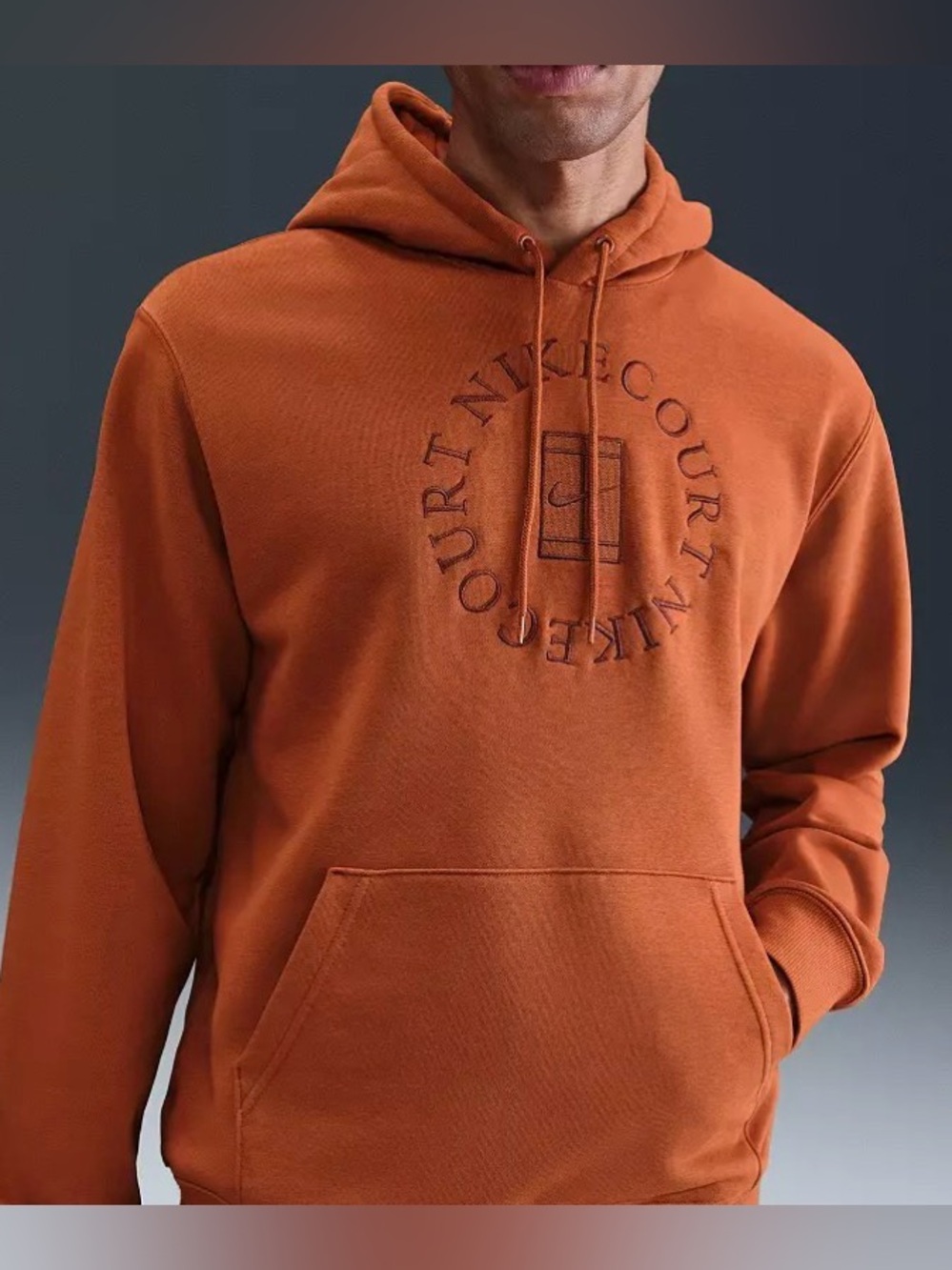 Nike Men's Court Heritage Dri-FIT French Terry Tennis Pullover Hoodie Sz XL New